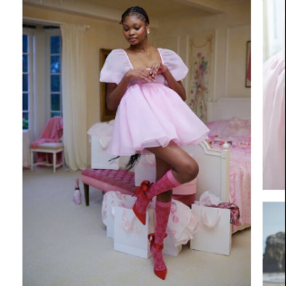 Selkie Angel Delight Puff Dress Size Medium - Picture 2 of 3